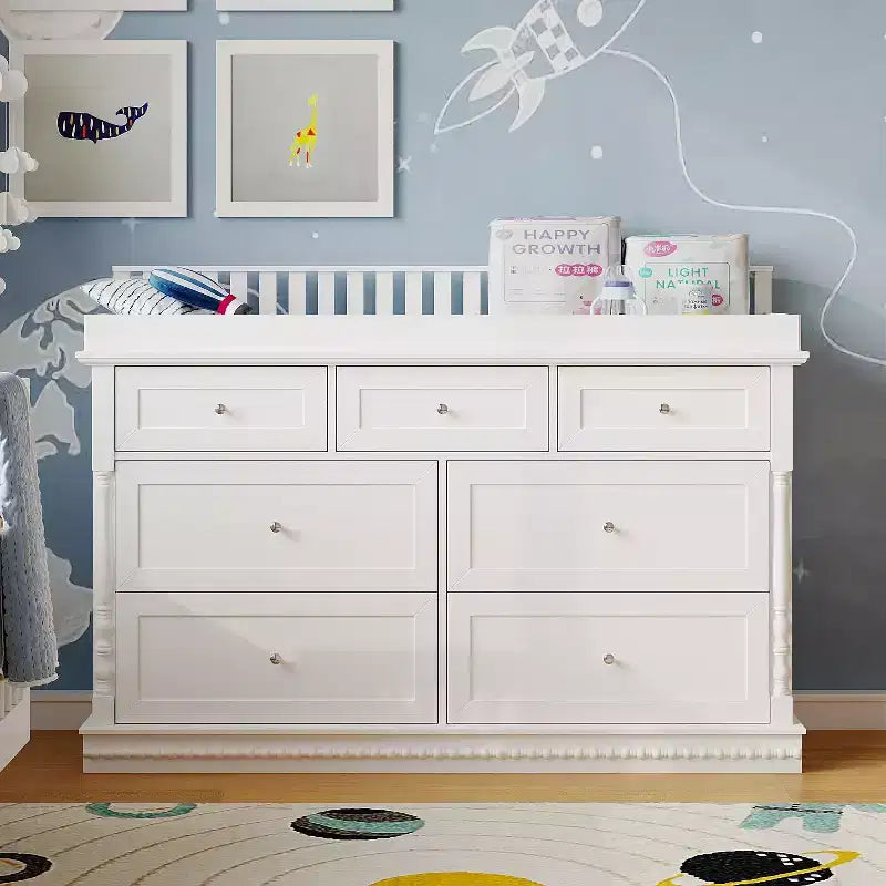 Cassettiera fasciatoio versatile per neonati Famapy: design trasformabile, cassetti spaziosi, cresce insieme al tuo bambino