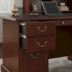 Scrivania direzionale Bush Furniture Saratoga con cassetti e vano portaoggetti