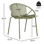 Ensemble de salle à manger de patio extérieur extensible de 7 pièces avec chaises empilables et table en bois d’acacia