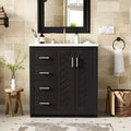 Meuble-lavabo de salle de bains simple de 30 pouces avec meuble et 3 tiroirs ??Noir / Bleu / Vert / Indigo / Blanc