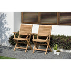 Ensemble de salle à manger de jardin extensible Amazonia Teak Sessa en teck, 13 pièces – 13 pièces