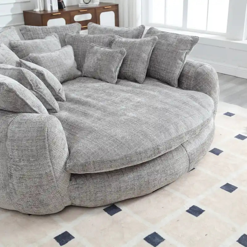 Comodo divano letto matrimoniale a panetto, divano letto oversize con braccioli