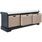 Panca contenitore SAFAVIEH Fiorello con 3 cassetti e cuscino - 47.3 W x 15 L x 19 H - 47Wx15Dx19H