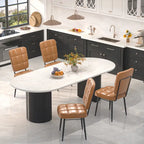 Chaises de salle à manger modernes, lot de 2/4/6/8, chaises de cuisine rembourrées avec coussin épais pour salle à manger