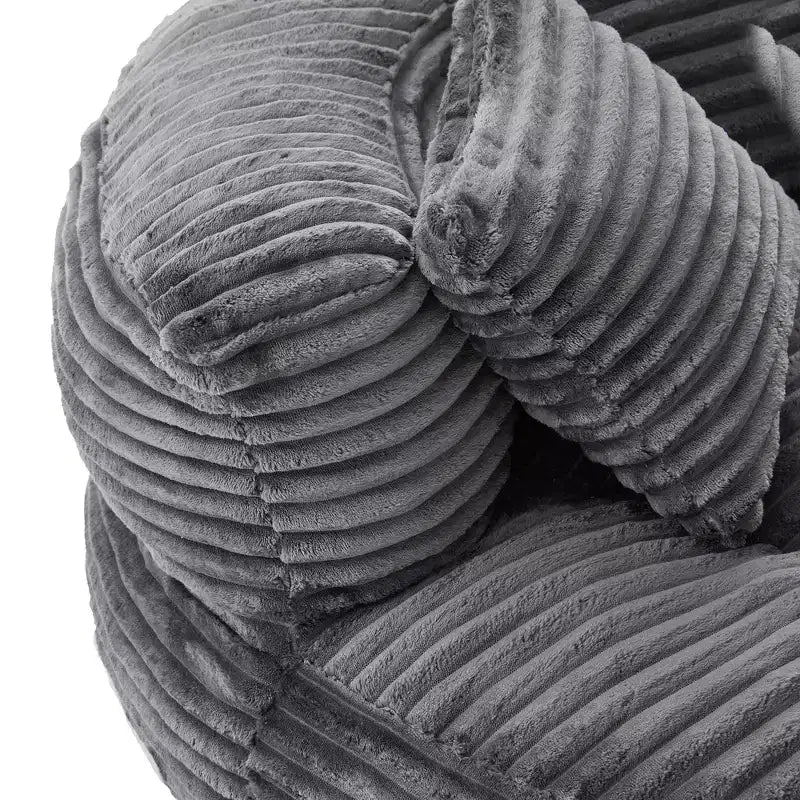Sitzsack-Sofa für Erwachsene und Kinder, übergroßer Cord-Sitzsack mit 3 Kissen und Armlehne für Wohnzimmer oder Schlafzimmer