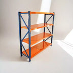 Scaffali resistenti per garage VIYET, scaffalatura metallica regolabile a 4 ripiani con portata di 4400 libbre, blu e arancione, per uso industriale e stoccaggio commerciale, attrezzi e palestra