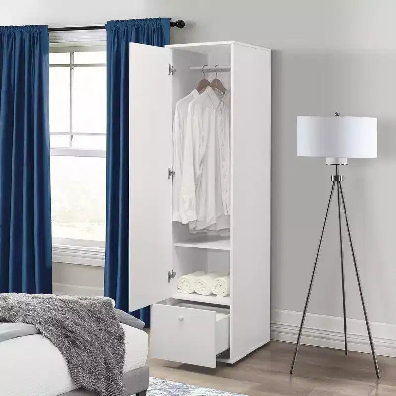 Armoire de rangement Corry de Kings Brand Furniture, blanche