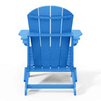 Polytrends Laguna Fade Resistant All Weather Outdoor Patio Folding Adirondack Chair