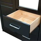 Armadio guardaroba a 3 ante Cosmo Palace Imports in legno massello al 100%, con ante in legno massello o a specchio