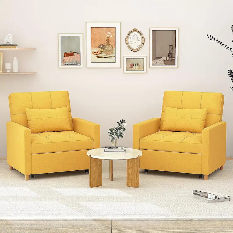 Poltrona divano letto 3 in 1 AECOJOY con cuscino e schienale convertibile