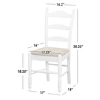 Chaise de salle à manger Jessie à dossier en échelle Simple Living (lot de 2)