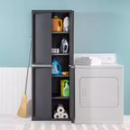 Lot de 2 organiseurs Sterilite pour armoire de rangement de garage, avec 4 étagères réglables, gris