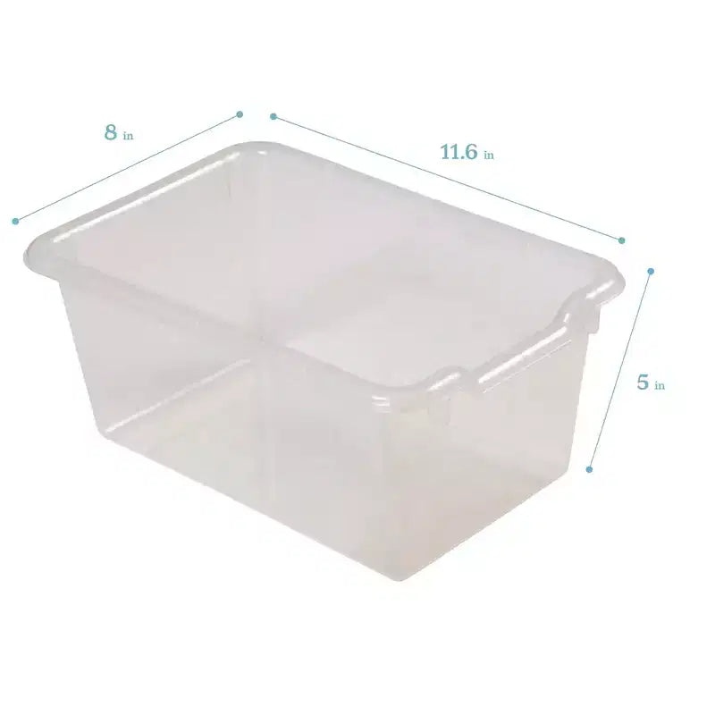 Mobiletto mobile con vassoi e 15 contenitori frontali a vaschetta, 3x4, arredo per bambini