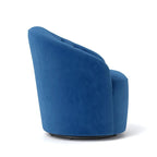 Lot de 2 fauteuils tonneau modernes SEYNAR en velours rembourré, pivotants à 360 degrés, avec dossier capitonné à boutons