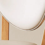 Sedia da pranzo moderna senza braccioli, con schienale alto e rivestimento in similpelle