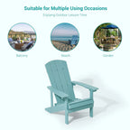 Ensemble de 4 fauteuils Adirondack d’extérieur Bonosuki en bois résistant aux intempéries