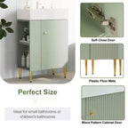 21.6 white Bathroom vanity, Combo Cabinet, Bathroom Storage Cabinet, Single Ceramic Sink, Left side storage