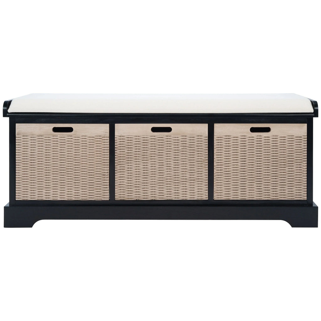 Panca contenitore SAFAVIEH Fiorello con 3 cassetti e cuscino - 47.3 W x 15 L x 19 H - 47Wx15Dx19H