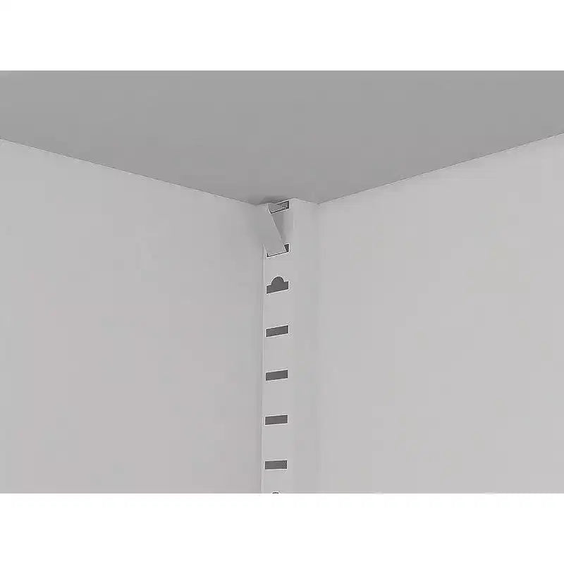 Armadio contenitore Homy Casa a 4 ante con pannelli in canna e ripiani regolabili per soggiorno, sala da pranzo o ingresso, nero e naturale