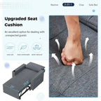 Adjustable Sleeper Chair Bed, 3-in-1 Convertible, Multiple Colors, Fits 1 Person