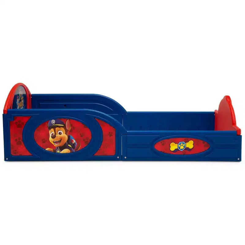 Lettino per bambini Delta Children in plastica per dormire e giocare, con sponde di sicurezza integrate - PAW Patrol