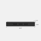 Meuble TV minimaliste avec tiroirs, console multimédia en bois massif avec placards, porte basculante, placage noyer, entièrement assemblée