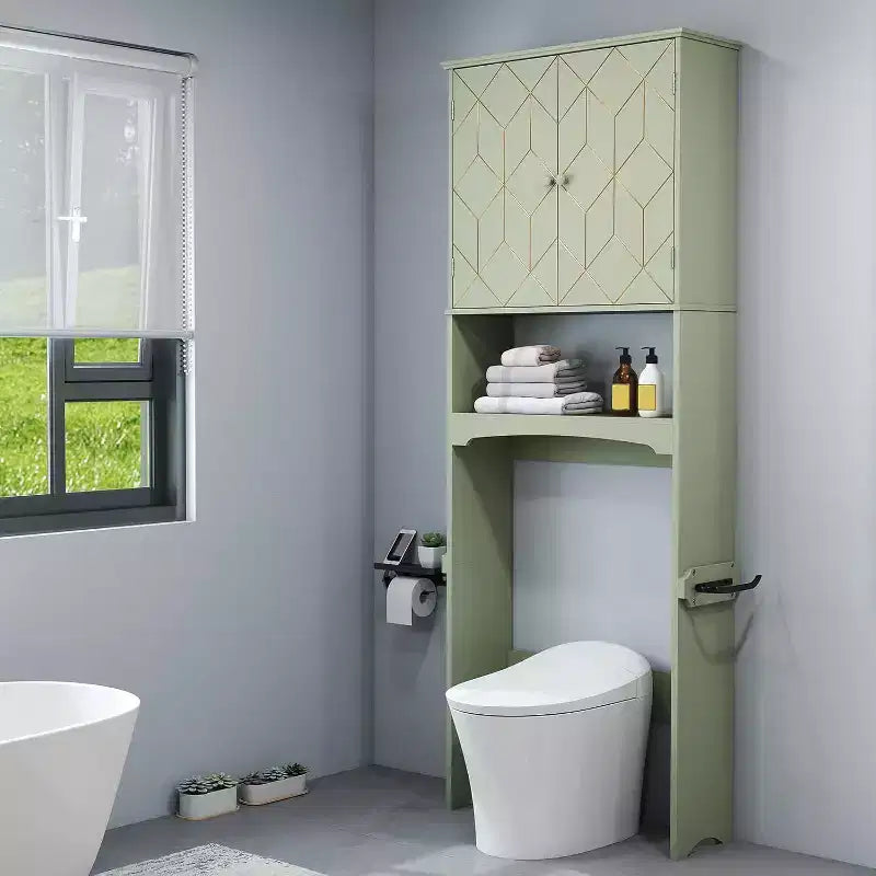 Mobile salvaspazio sopra il WC per il bagno