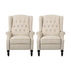 Walter Tufted Fabric Recliners (Set of 2) by Christopher Knight Home