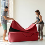 Méridienne convertible Avana Kami / yoga et massage – pouf 2-en-1 avec chaise longue de yoga pliable escamotable, microvelours – N/A