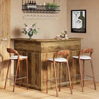Mobile bar angolare a L con portabicchieri per il pub di casa