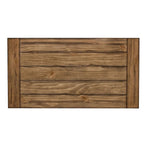 Table basse Morgan Creek blanc antique avec accents brossés couleur tabac