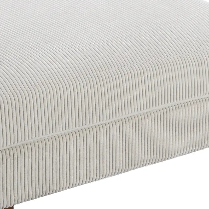 Pouf moderno oversize in tessuto a coste