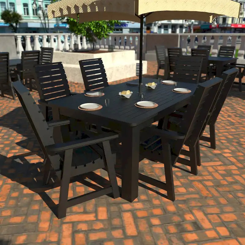 HIGHWOOD PROFESSIONAL 7- Piece Outdoor Dining Set 42x72