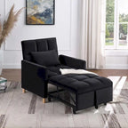 Poltrona letto trasformabile Aukfa, poltrona singola con cuscino