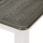 Ensemble de table à manger extensible de style champêtre pour 6 personnes, table rectangulaire et 6 chaises rembourrées