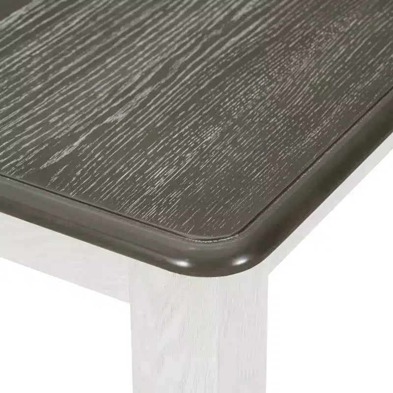 Ensemble de table à manger extensible de style champêtre pour 6 personnes, table rectangulaire et 6 chaises rembourrées