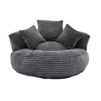 Sitzsack-Sofa für Erwachsene und Kinder, übergroßer Cord-Sitzsack mit 3 Kissen und Armlehne für Wohnzimmer oder Schlafzimmer