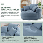 Poltrona rotonda relax ?C bianco/blu/grigio/giallo/arancione/rosso rosa/blu navy/verde, posto singolo e doppio