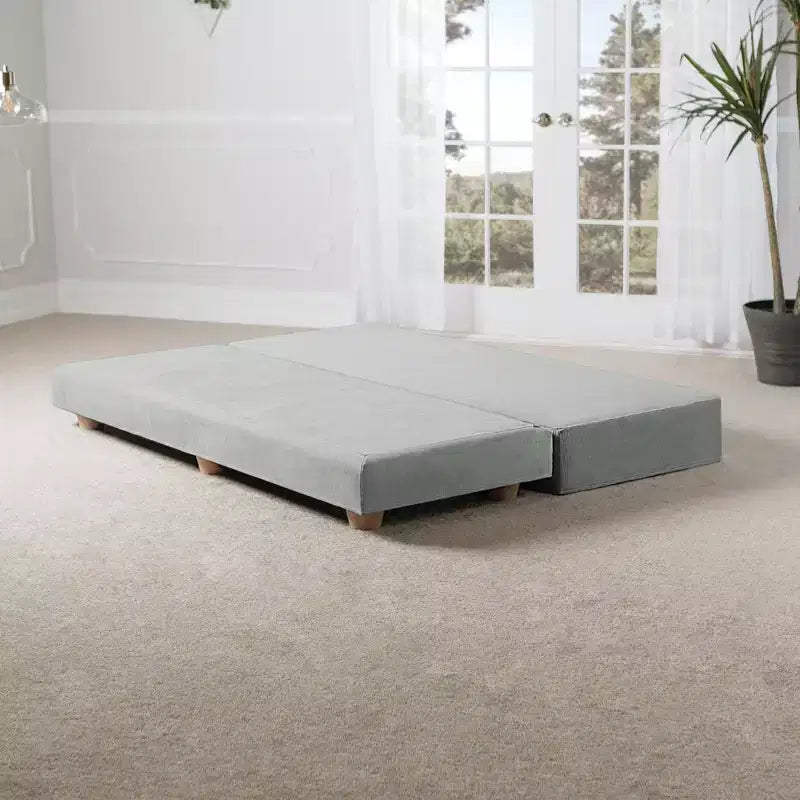 Lit de repos/lit d’appoint escamotable grand format – microvelours