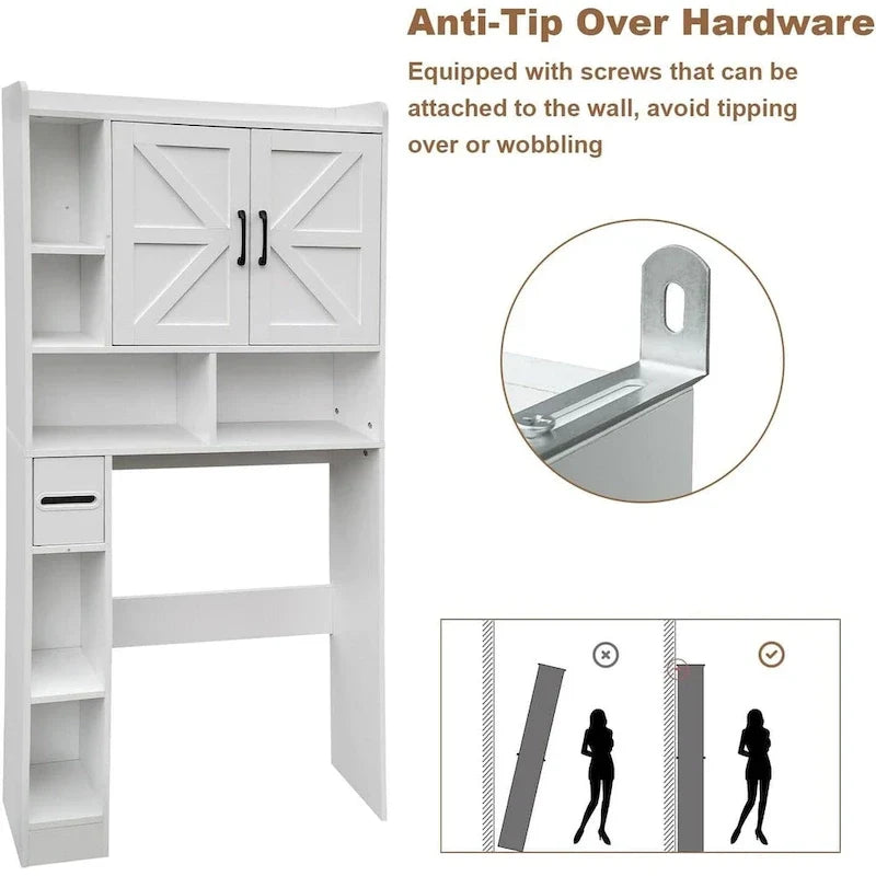 Over Toilet Storage Cabinet, Waterproof Bathroom Storage Shelves