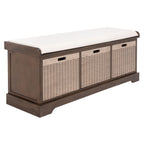 Panca contenitore SAFAVIEH Fiorello con 3 cassetti e cuscino - 47.3 W x 15 L x 19 H - 47Wx15Dx19H