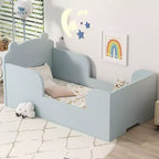 Letto da pavimento a forma di orso Okak per bambini dai 3 ai 6 anni, struttura per letto da bimbo con sponda di sicurezza, grazioso letto per bambini a forma di animale