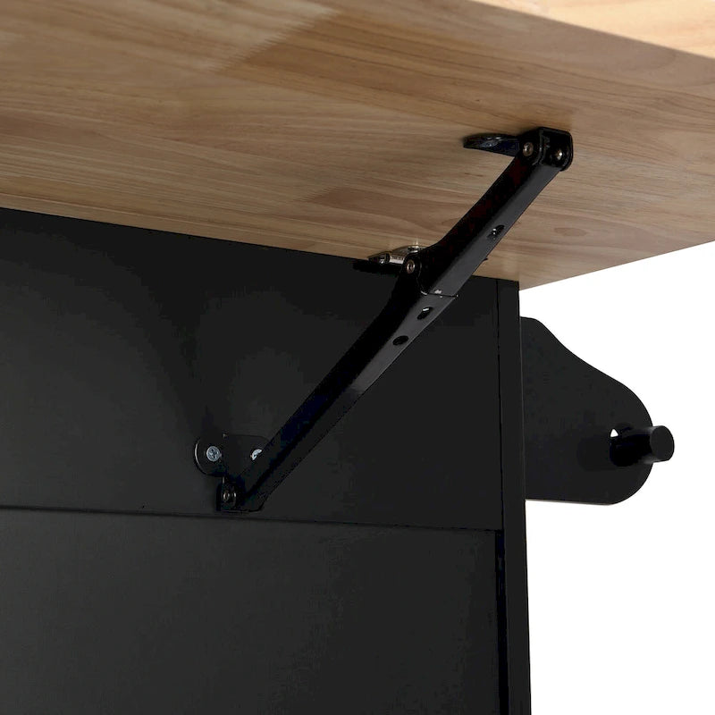 TOPMAX Kitchen Island Set with Drop Leaf and 2 Seatings, Dining Table Set with Adjustable Shelf, Drawers and Towel Rack