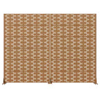 Séparateur de pièce MAYEERTY Brick 01 marron en acier galvanisé, 72x47x16, paravent d’intimité antirouille double face en 6 pièces