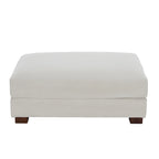 Pouf moderno oversize in tessuto a coste