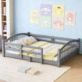 Letto Montessori basso Luxystar a una piazza e mezza, con sponde di sicurezza e testiera