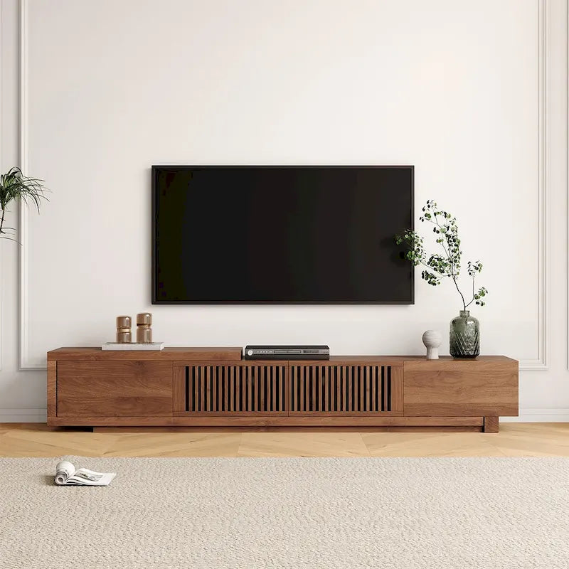 Mobile TV moderno retrattile ed estensibile con 4 cassetti, fino a 103 pollici - 78.54P x 15.74L x 13.78H