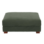 Pouf moderno oversize in tessuto a coste