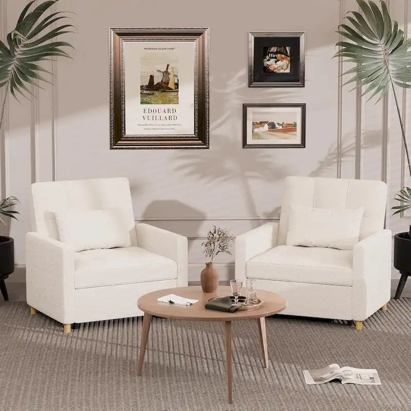 Poltrona divano letto 3 in 1 AECOJOY con cuscino e schienale convertibile