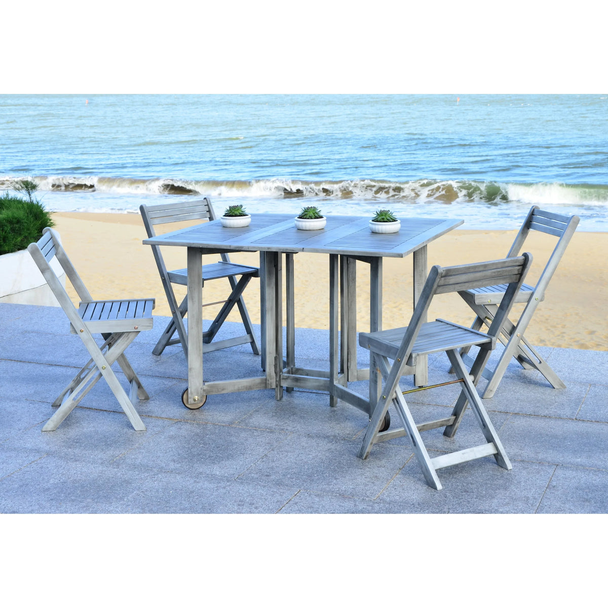 Set da pranzo da esterno SAFAVIEH Brandy, 5 pezzi - 43" L x 35" P x 29" H
